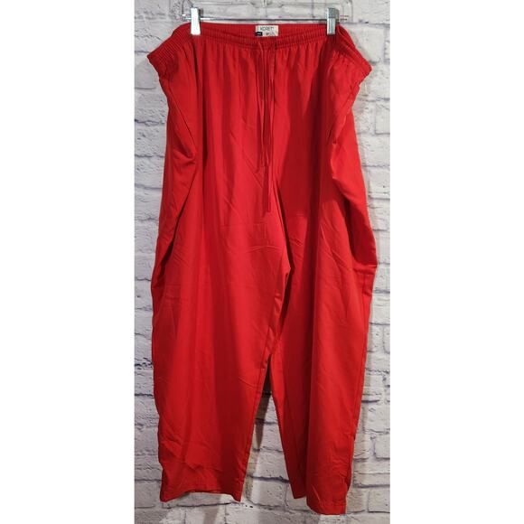Koret Woman Sport Red Drawstring Waist Lined Sweatpants 22W Plus Lightweight - Picture 1 of 6